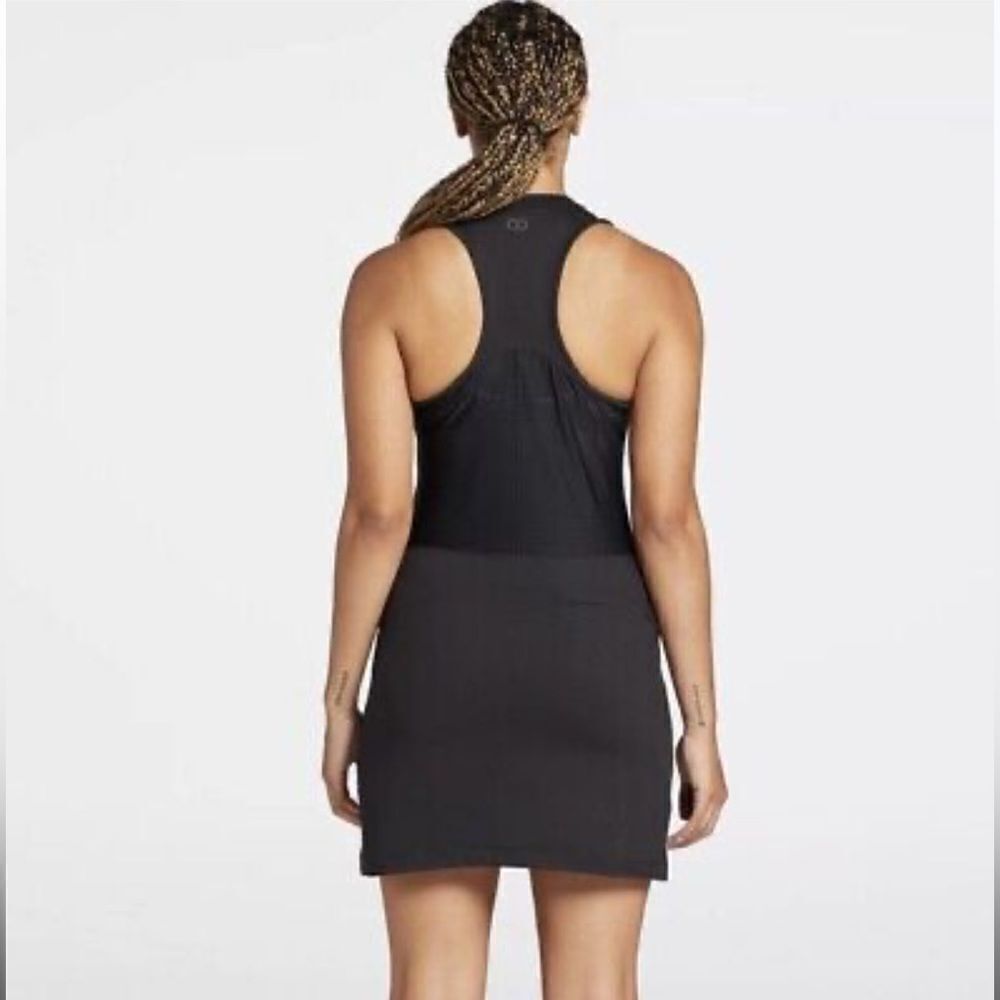 NWT CALIA by Carrie Underwood Perforated Sleeveless Golf Dress Black XS - Picture 2 of 11